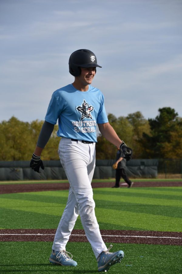 Ben Beland during baseball practice.