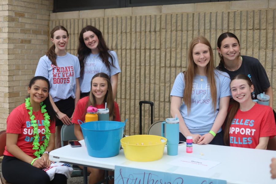 Members of the Southern Belles working their Duck Pond booth at the Spring Fling.